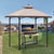 5'x8' Grill Gazebo Outdoor Patio Grill Gazebos with Ventilation Double Arc Top