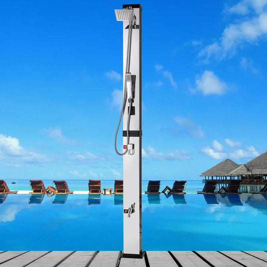 85.4'' H Powered Temperature Controlled Portable Shower