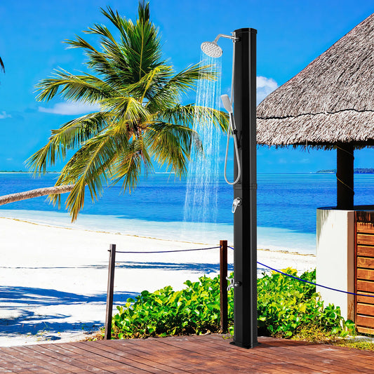 85.5" H  PVC Freestanding Outdoor Shower