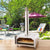 Stainless Steel Countertop Wood-Fired Pizza Oven in Silver