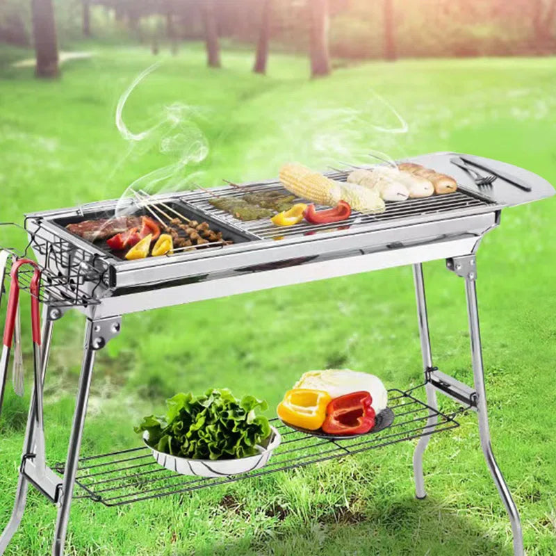 13.5' Foldable BBQ Portable Charcoal Grill